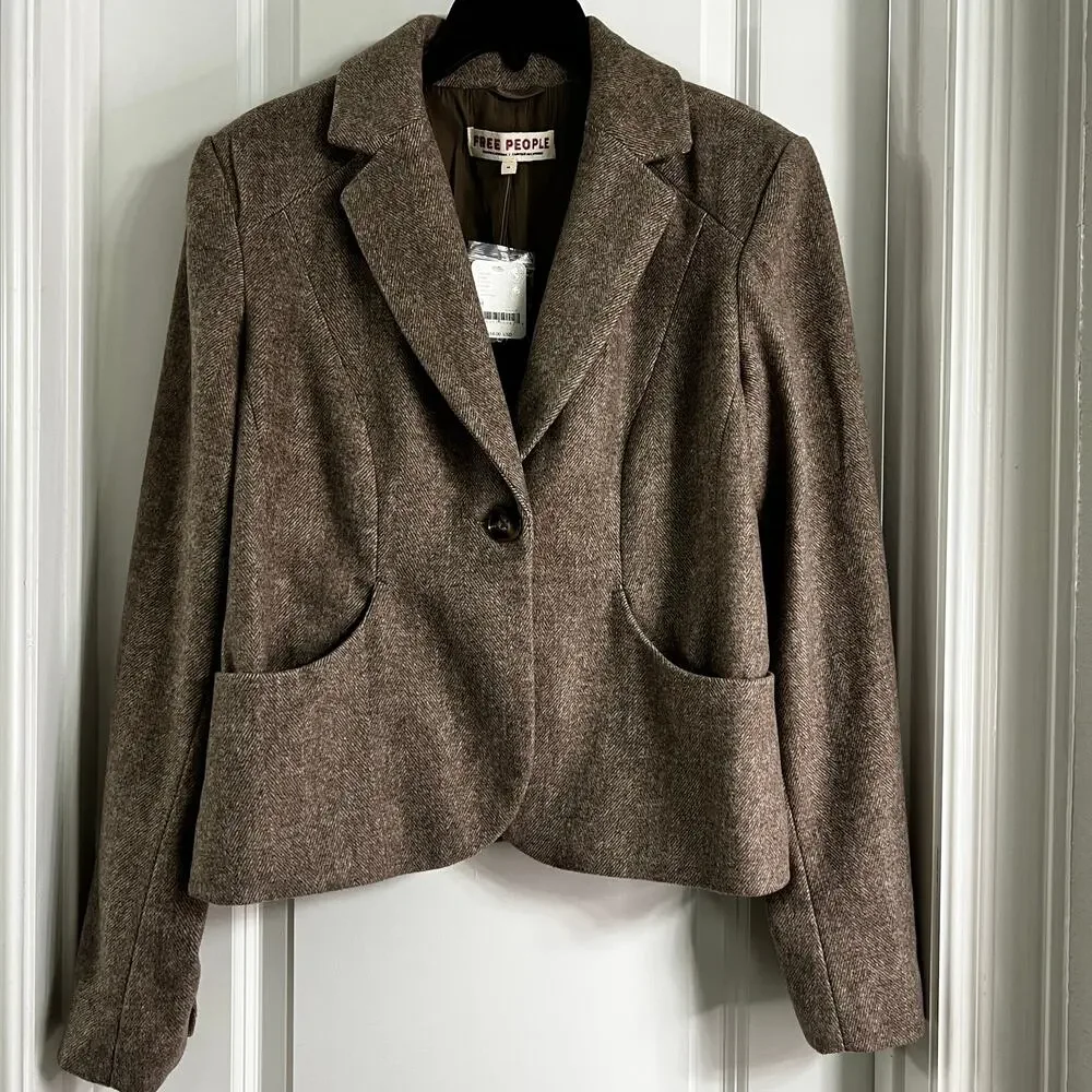 Free People Whip Smart Blazer | Satchel | Size M - Picture 2 of 7